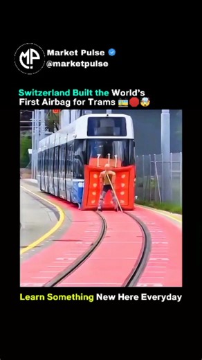 Market Pulse on Instagram: "Switzerland Built the World’s First Airbag for Trams 🚋🛑🤯 science experiments, science shorts, short science videos, educational shorts, easy science experiments, science facts, real science experiments, quick science learning, science tricks, daily science videos, amazing science experiments, curiosity videos, physics experiments, chemistry experiments, fun learning videos, experiment shorts, everyday science explained, learn science fast, science for everyone. Let