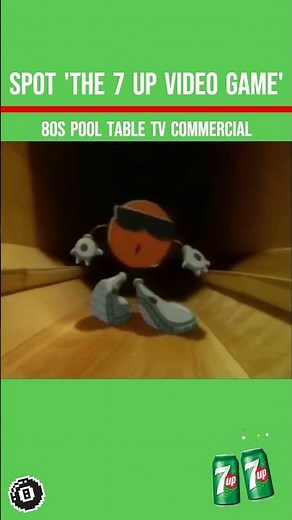 SPOT 'The 7 Up Video Game' 80s Pool Table TV Commercial #oldtvcommercials #retrogaming #nintendo