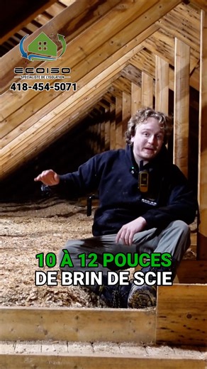 Du brin (bran) de scie dans votre entretoit? Problèmes d'assurance? Coût énergétique élevé, courant d'air? Vous désirez mettre votre maison aux normes! Contacter nous! Soumission gratuite par nos spécialistes. 418-454-5071 | Ecoiso