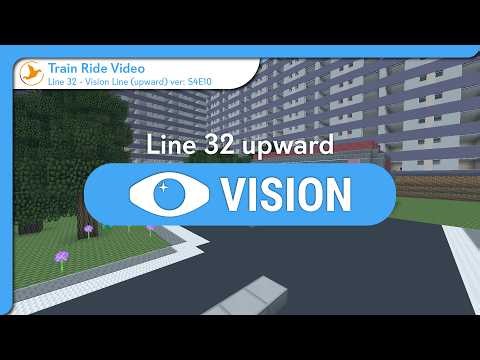 Minecraft Metro Full Ride | NR Line 32 - Vision Line - upward (Season 4 Episode 10)