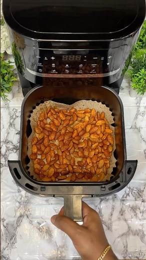 Almonds in Air Fryer 🔥 | Crispy Chilli Almond Snack in Minutes