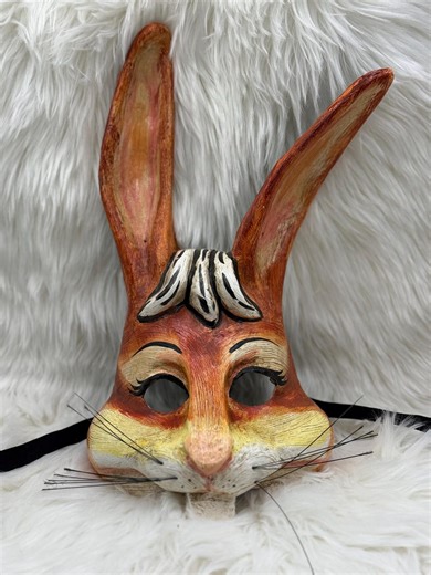 Easter Bunny Masquerade – Venetian Rabbit Mask – Gold Carnival Costume Accessory – Spring Party Decor - Etsy