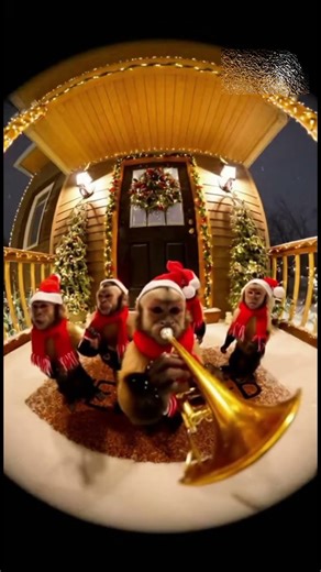 funny monkey band and singing #viral #monkey #shortsfeed