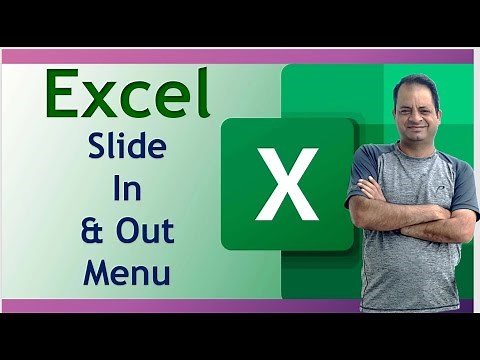 Excel Easy Slide In & out Menu ! #excel #exceltutorial #educational