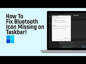 How to Fix Bluetooth icon Missing on Windows 11 Taskbar [easy]