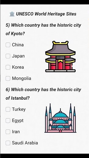 🏛️ UNESCO World Heritage Sites Quiz