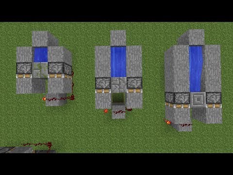 Minecraft How to Build a Circle Stone Brick Generator Mossy Stone Cracked Stone Generator