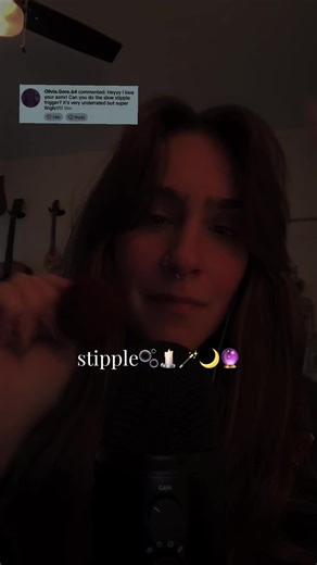 stipple stipple stipple !🫶🏼🔮🌙🪄🕯️ #asmr #slowasmr #tingles #asmrlli #asmrsounds