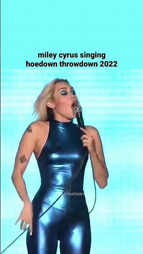 Miley Cyrus singing the Hoedown Throwdown in 2022 #miley #mileycyrus #hoedownthrowdown