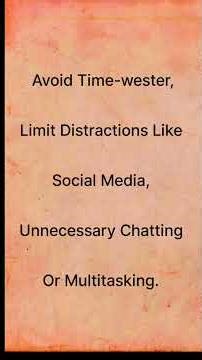 Five ways to make good use of time।