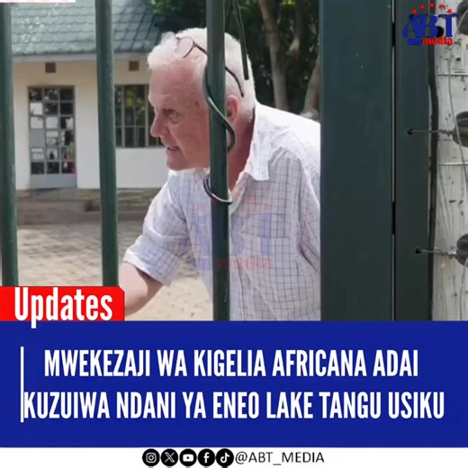 Mwekezaji anayehusishwa na kampuni ya Kigelia Africana Ltd. amedai kuwa amezuiwa kutoka katika makazi yake tangu jana usiku, akieleza kuwa watu wanaodaiwa kuwa askari kutoka kampuni binafsi ya ulinzi wamezingira na kulinda eneo hilo. Kwa mujibu wa mwekezaji huyo, hali hiyo imemfanya ashindwe kutoka kwa uhuru katika makazi yake, huku akidai kuwa hajapatiwa maelezo rasmi kuhusu sababu za hatua hiyo. Tukio hilo limeibua sintofahamu na maswali kuhusu nani aliyetoa agizo la kuweka ulinzi huo katika e