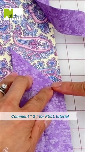 This is my very easy method to join binding ends. No need for any special tools or needing to cut and waste a piece of the binding to measure the width. Cutting the end slightly shorter removes any slack and the binding will be nice and flat when sewn Try this when you bind your next project! #quiltbindingeasy #quiltbinding #quiltbindinghack | Notches Sewing