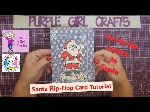 Letters to Santa Single Flip-Flop Card Tutorial - Ho Ho Ho