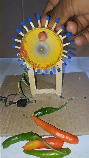 Orange Color Chili Cutter Machine #tech #dcmotor #ytshorts