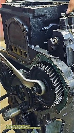 Engine Timing Gear Removal | Heavy-Duty Gear Train Disassembly Process