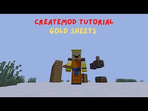 Gold Sheets Recipe - Minecraft Create Mod Guide