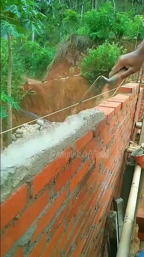Perfect Red Brick Laying Technique | Simple but Strong Masonry