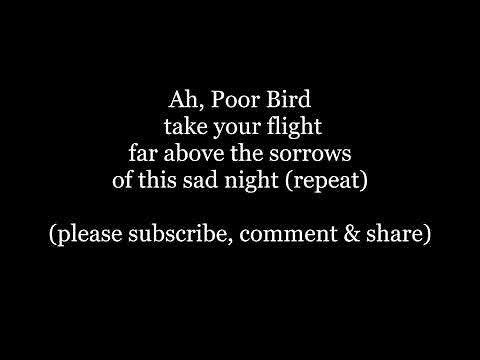 Ah, Poor Bird take your flight English round Lyrics Words trendin sing along music echo partner song