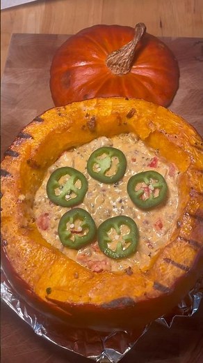 Smoked cheesy pumpkin dip fall recipe