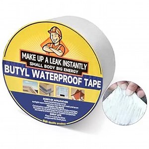 Amazon.com: Butyl Tape - 2" x 16' Waterproof Sealing Tape (Silver) for RV, Roof, Window & Pipe Repair - Self-Adhesive Aluminum Foil Tape for EPDM Rubber, Glass, Boats & HVAC - UV Resistant & Weatherproof : Industrial & Scientific