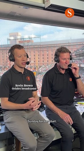 Baltimore Sun on Instagram: "Kevin Brown, MASN's 35-year-old lead play-by-play voice of the Orioles, is known for his quick wit and snappy storytelling in the booth. Brown was 29 when he started with the Orioles, and he has spent the past six years endearing himself to Baltimore. He spends so much time before games talking to folks around the ballpark that Jim Palmer joked, “Kevin could have a gossip column.” His voice is better served memorializing the organization's legendary moments; from Tre