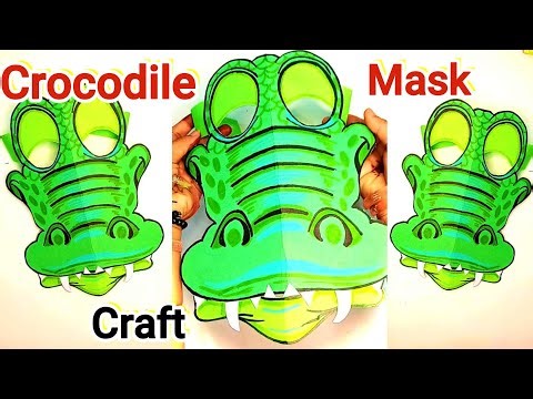 How to Make a Crocodile Mask | Simple Craft for School Projects | Step-by-Step DIY for Kids