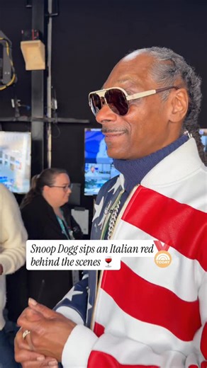 TODAY on Instagram: "Snoop is getting in the spirit behind the scenes. 🍷 #Olympics #TodayShow"