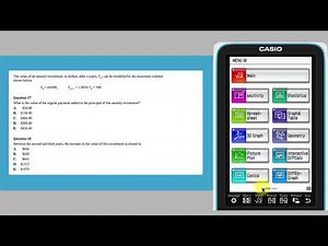General Maths with ClassPad – working with a recurrence relation (finance context)
