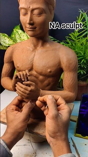 Realistic Clay Human Sculpture 😱#human #shortsfeed #shorts #viral #2026 #art #diy #tranding #clayart