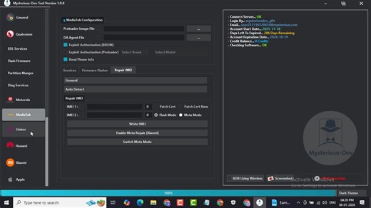 🔥Mysterious Dev Tool V1.0.8 | Universal SIM Unlocker Update | 100% Working 2026 | GSM HUB TEAM🔥 Mysterious Dev Tool V1.0.8 Latest Version Free Download 2026 is one of the most powerful and widely discussed updates in the Android mobile repairing community. This new release mainly focuses on introducing a Universal MediaTek SIM Unlock solution, allowing technicians to unlock network-locked devices more easily than ever before. ======♥ Download Tool ♥====== 🪩𝗚𝗼 𝗧𝗼 𝗚𝗼𝗼𝗴𝗹𝗲 𝗮𝗻𝗱 𝗦𝗲𝗮