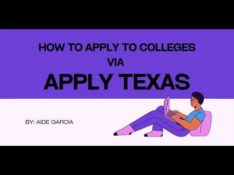 How to Apply to Colleges Via Apply Texas