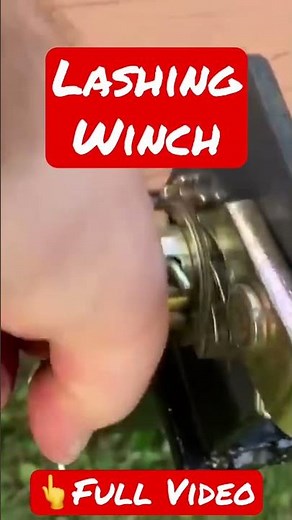 Simple Trailer Upgrade - Lashing Winch for Load Straps