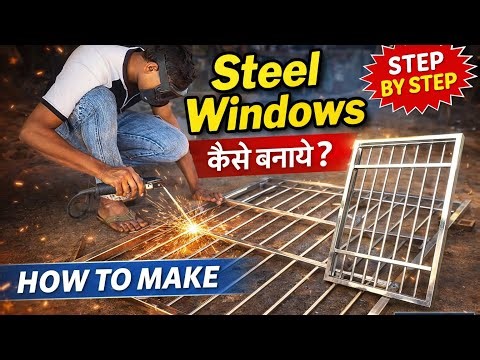 Steel Window kaiseBanaye | How To Make Steel Windows 🪟 😃| #windows #afzalsteelcreation