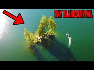 24 Hr SURVIVAL CHALLENGE On A TINY ISLAND! (Catch N' Cook TROUT FISHING)