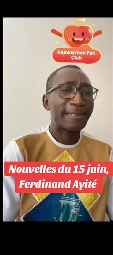 Nouvelles du 15 juin, Ferdinand Ayité #togolibre #ferdinand #lautrejournalalternative #Nouvellesdu15juinFerdinandAyité