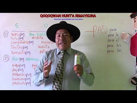 gramática quechua oraciones con sufijo paq