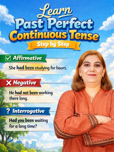 Past Perfect Continuous = EASY 🎯 | Step-by-Step #englishlearningathome #shortsyoutube #shortphrases #foryoupageofficiall #viralvideo #learnenglish #foryou #speak #shorts #shortsviral #trending #grammar #viral #fyp #tiktok #talks #classes #say #onlineclasses #assiatalks