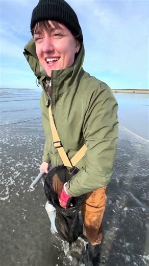 First time clam digging in Long Beach Wa. 02/29/26
