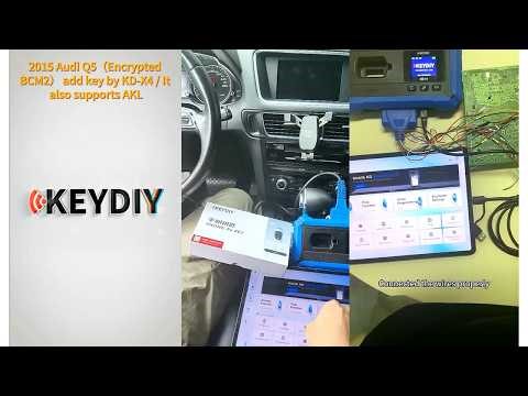 Keydiy KD-X4 Add 2015 AUDI Q5 Encrypted BCM2 Key using PAK01-754J Phone as Key- OBDII365
