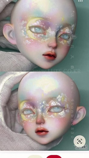 Cute Starry Doll Makeup Tutorial Inspired by @tianaba0830