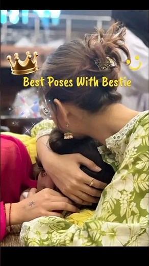 Try this trick to take pictures with your bestie| Poses ideas with best friend ❤️#newidea #bestie
