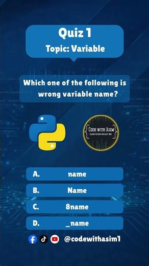 Python variables | Quiz 1. #coding #pythonlanguage #learnpython #python #codingbat