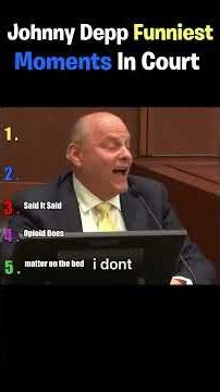 Johnny Depp's Funniest Moments In Court
