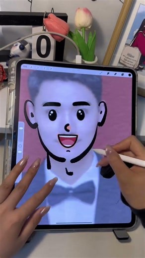 快来@他，用Procreate画你的头像