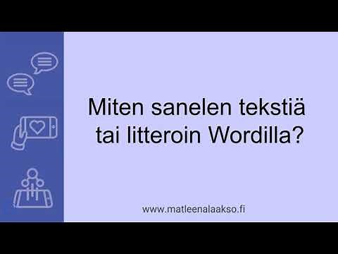 Miten sanelen tekstiä ja litteroin Wordilla?