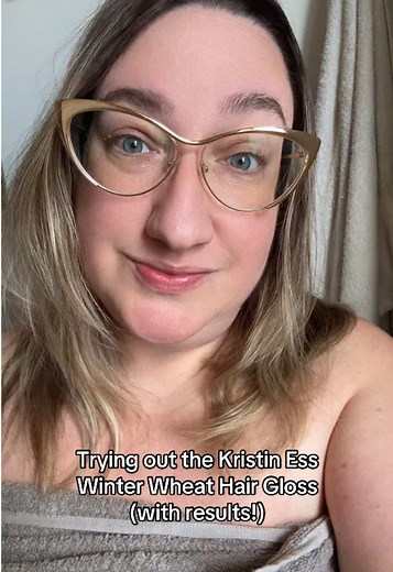 Bought this at Target and didn’t know it was on Tiktok Shop when I filmed it, but now that I see the results I can ENTHUSIASTICALLY recommend this if you need a winter blonde color refresh with shine. It was super easy to apply too (did the whole thing in shower) #kristiness #athomehaircolor #diyhaircolor #kristinessgloss