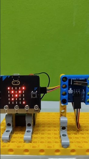 basic concept and coding for touch sensor on microbit.#creative #microbit #lego #stem #touchsensor