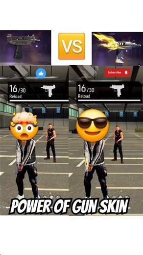 Free Fire Gun Ability Test #ffgunpower #ffshorts