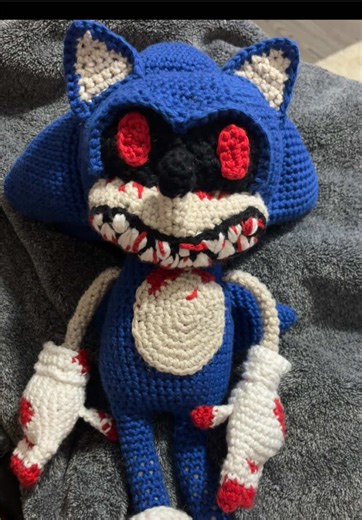 Creepy Sonic.exe Plush: A Crochet Adventure