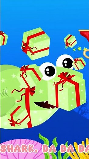 14 Little Christmas Sharks | part 3 | Christmas Kids Song | Little Fish Tales | #shorts #babyshark